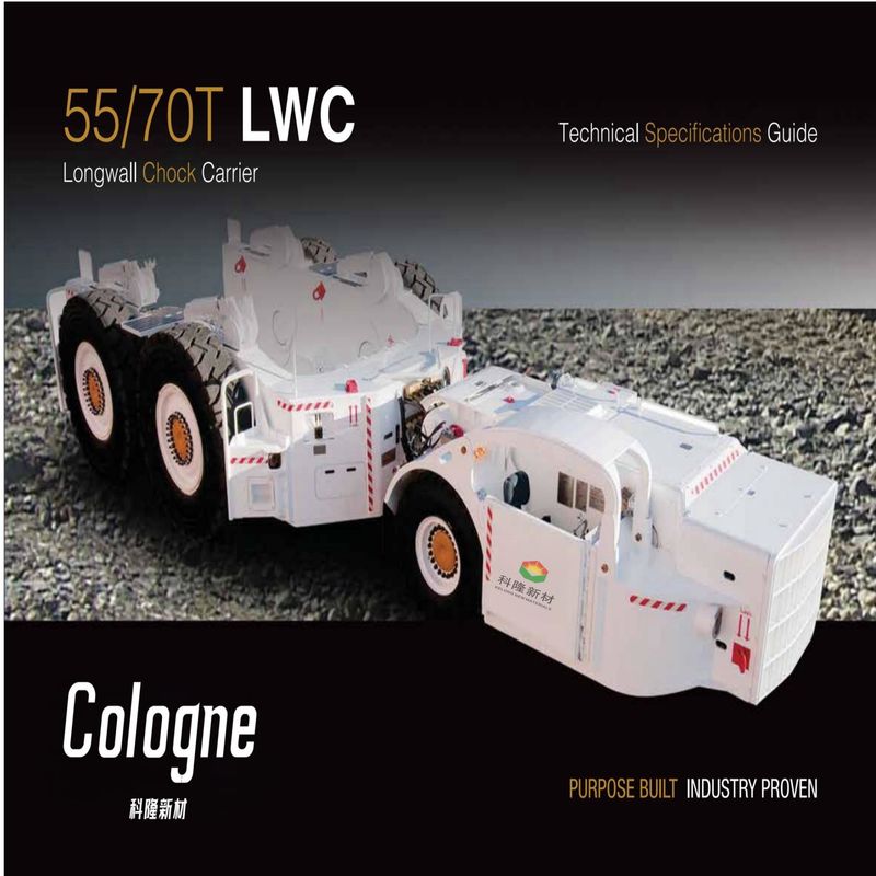 55/70T LWC Longwall Chock Carrier 10 Km/Hr 20 Km/Hr für unterirdische Betriebsarbeiten in Kohlengruben