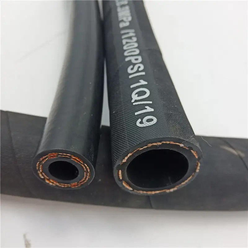 Flexible Mehrzweck-Gummi-Schlauch-Öl-Rückführung R3 R6 Faser geflochten Hydraulikschlauch