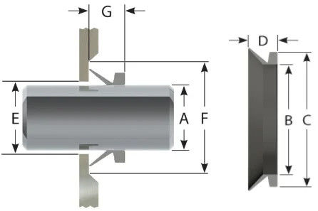 VE-Typ Rotationswellen Rotationsdichtungsring Hochdruckkautschuk V-Ring