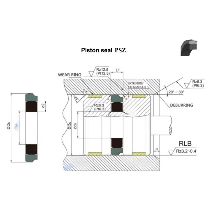 PSZ-Typ Hydraulische Metallurgie Mechanische Dichtungskits Standardgröße oder individuelle Größe