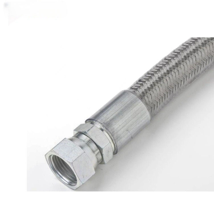 PTFE schwarzes Silber aus Edelstahl geflochtener Brennstoffleitungsschlauch