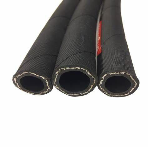 Flexible DIN EN853 1SN Stahldraht geflochtener Gummischlauch für biologisch abbaubares Hydrauliköl